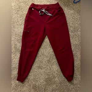 Figs maroon joggers medium P